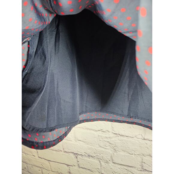The Limited Womens Skirt Navy Blue Red Dot Mini A-Line Skirt Size Small Lined - Picture 6 of 7